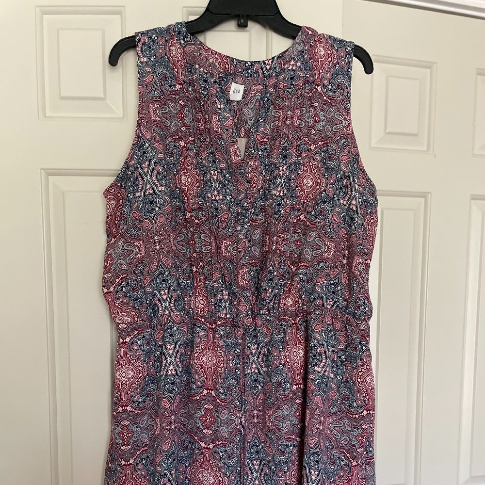 GAP Sleeveless Drawstring Waist Dress